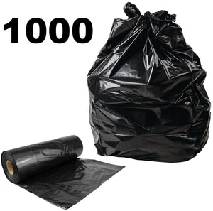 Heavy Duty Black Refuse Sacks Strong Bin Liners Dustbin Bags - 100 200 400 1000*