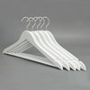 1 - 200 WHITE WOODEN COAT HANGERS SUIT TROUSER GARMENT CLOTHES COAT HANER BAR