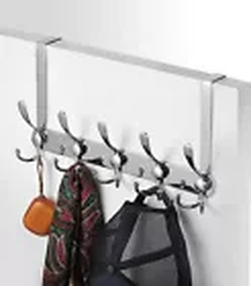 15 Hooks over the Door Hanger Foldable Clothes Coat Jacket Rack Towel Holder
