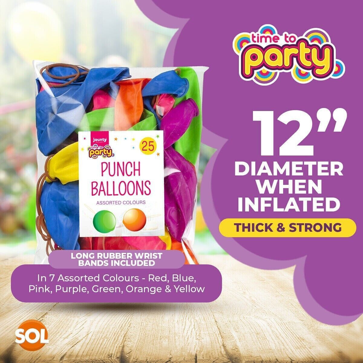 15-500 LARGE PUNCH BALLOONS Party Bag Fillers Goody CHILDRENS Loot Toys Birthday