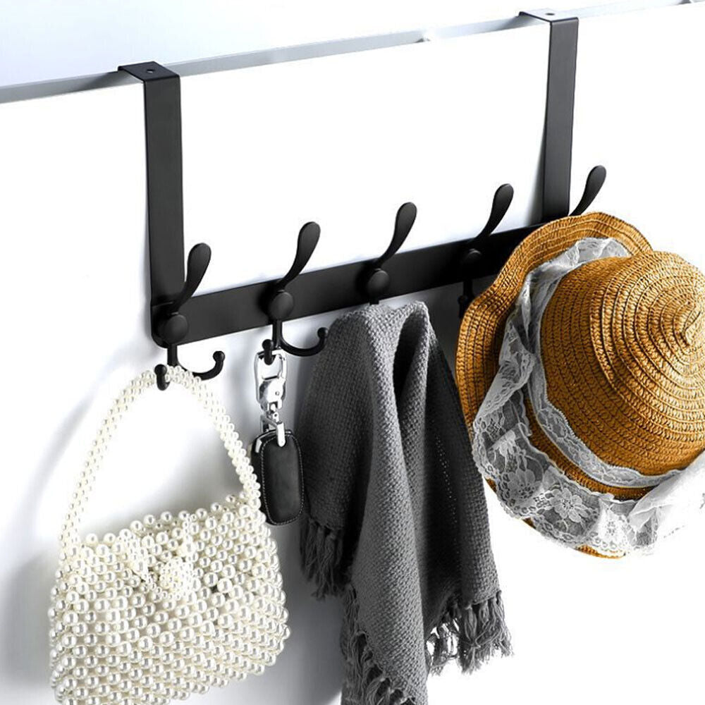 15 Hooks over the Door Hanger Foldable Clothes Coat Jacket Rack Towel Holder