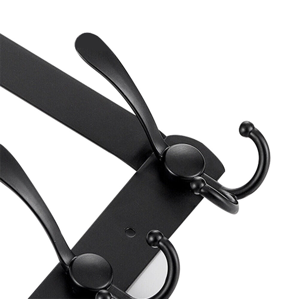 15 Hooks over the Door Hanger Foldable Clothes Coat Jacket Rack Towel Holder